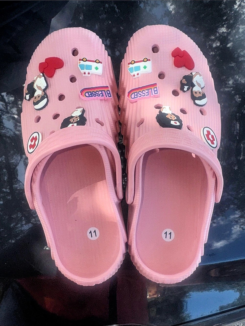 Crocs Classic Clog Kids Pink Clogs Size 11